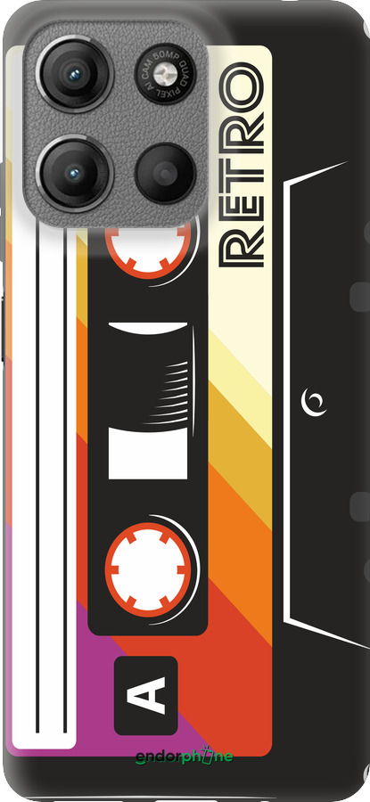 Силиконовый чехол Кассета с90 v4 для Motorola Moto G15 - 5532u-3948 изображение 