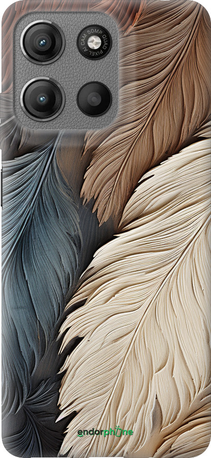 Силиконовый чехол Листья в стиле бохо для Motorola Moto G15 - 5643u-3948 изображение 