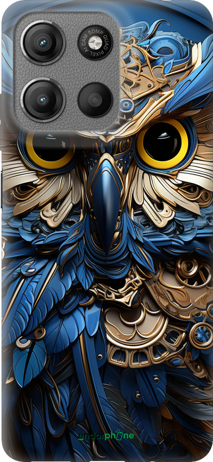 Силиконовый чехол Сова v2 для Motorola Moto G15 - 5649u-3948 изображение 