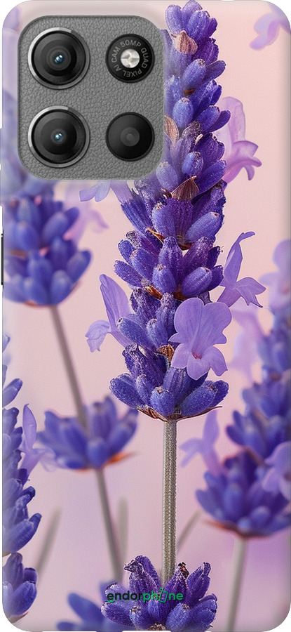 Силиконовый чехол Лаванда для Motorola Moto G15 - 6037u-3948 изображение 