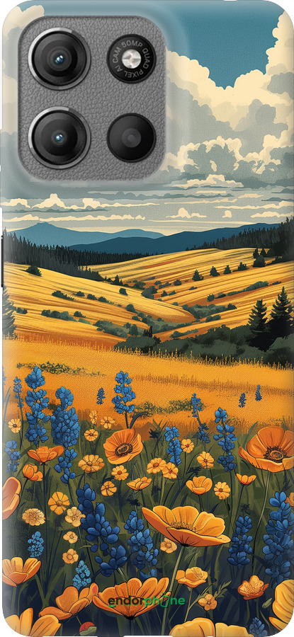 Силиконовый чехол Украинское поле для Motorola Moto G15 - 6082u-3948 изображение 