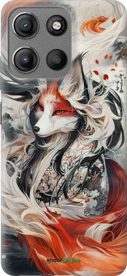 Силиконовый чехол Дух кицунэ' для Motorola Moto G15 - 6107u-3948 изображение 