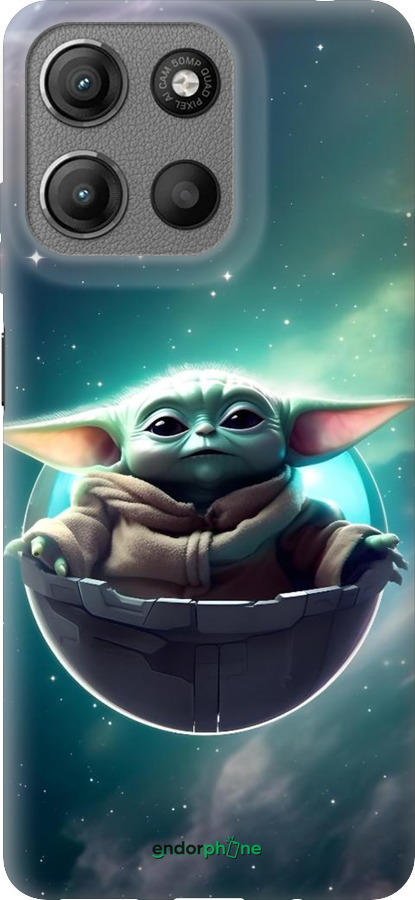 Силиконовый чехол Малышь йода для Motorola Moto G15 - 6294u-3948 изображение 