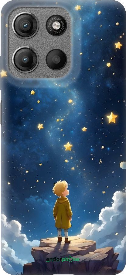 Силиконовый чехол Маленький принц для Motorola Moto G15 - 6326u-3948 изображение 