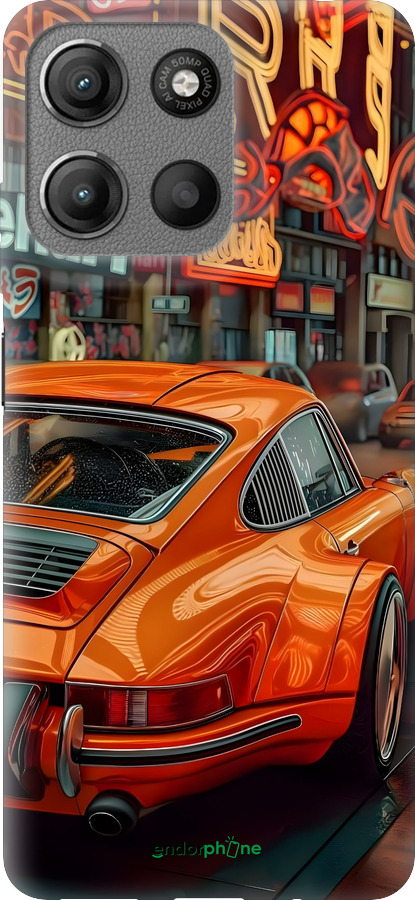 Силиконовый чехол Порше для Motorola Moto G15 - 6334u-3948 изображение 