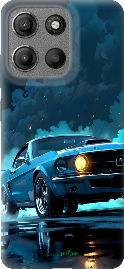 Силиконовый чехол Форд мустанг для Motorola Moto G15 - 6374u-3948 изображение 