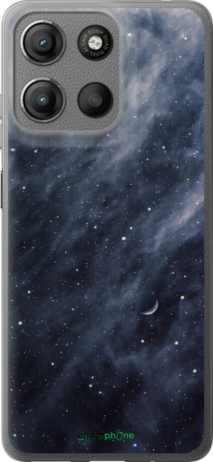 Силіконовий чехол Сині хмари, Синій місяць для Motorola Moto G15 - 6398u-3948 изображение 