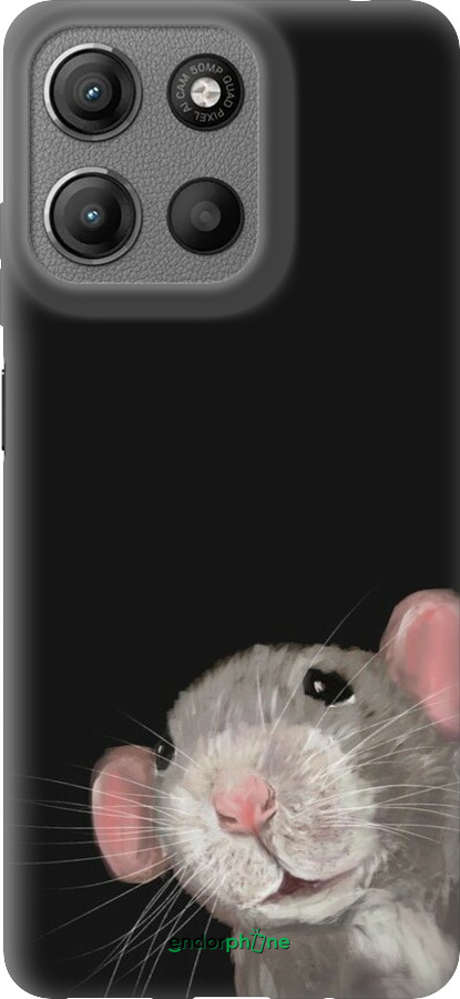 Силиконовый чехол The Peeking Rat для Motorola Moto G15 - 6442u-3948 изображение 