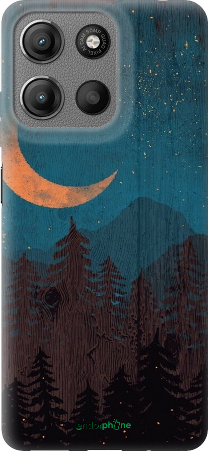Силиконовый чехол Звездный лес для Motorola Moto G15 - 6480u-3948 изображение 