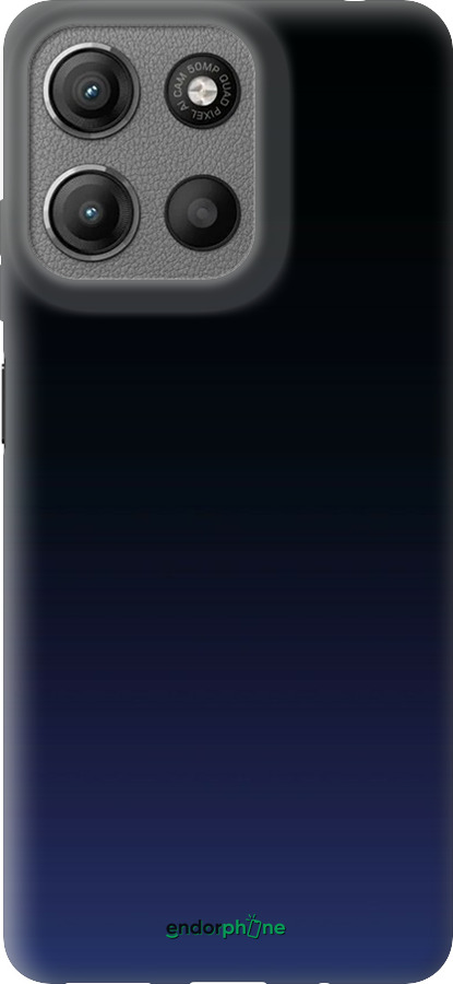 Силиконовый чехол Градиент в тёмно - синем стиле для Motorola Moto G15 - 6542u-3948 изображение 