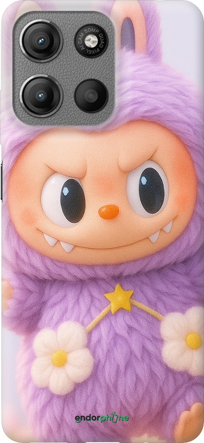 Силиконовый чехол Лабубу для Motorola Moto G15 - 6708u-3948 изображение 