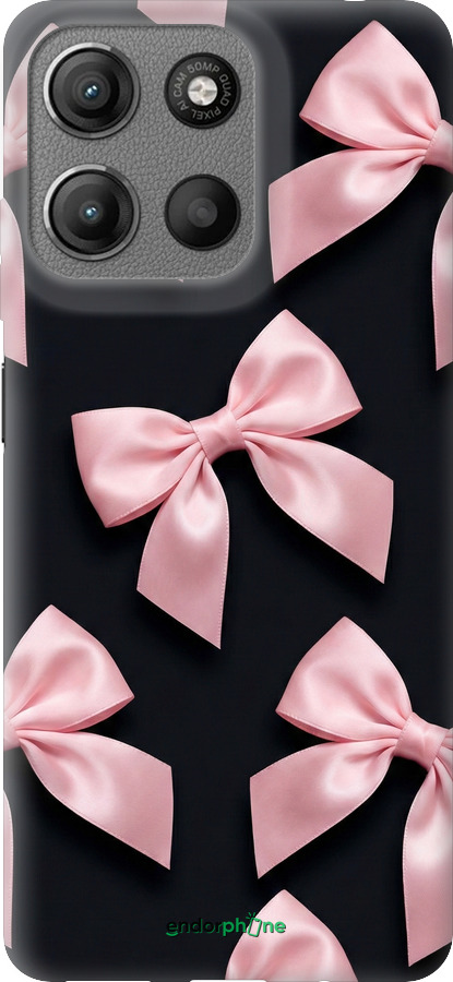 Силіконовий чехол Coquette Ribbons Dark Coquette для Motorola Moto G15 - 6767u-3948 изображение 