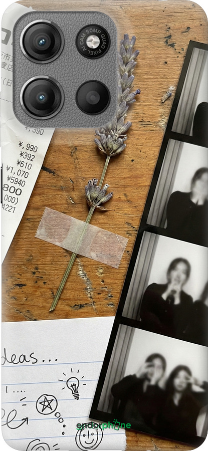 Силіконовий чехол Aesthetic Scrapbook Collage для Motorola Moto G15 - 6773u-3948 изображение 