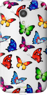 Силіконовий чехол Барвисті метелики для Motorola Moto G2 - 4761u-330 изображение 