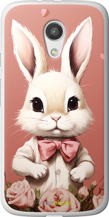 Силиконовый чехол Зайчик для Motorola Moto G2 - 5669u-330 изображение 