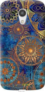 Силіконовий чехол Золотий візерунок для Motorola Moto G2 - 678u-330 изображение 