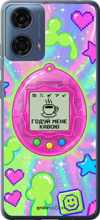 Силиконовый чехол Y2K Aesthetic Retro Pet: Годуй мене кавою для Motorola Moto G24 Power - 6784u-3665 изображение 
