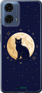 Силиконовый чехол 'Cute Cat Celestial/Witchy' для Motorola Moto G24 Power изображение 3