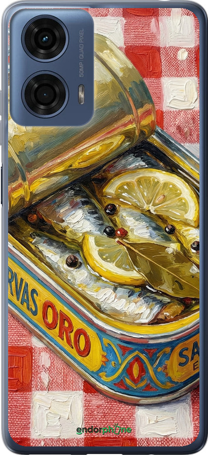 Силіконовий чехол Vintage Sardine Tin Phone для Motorola Moto G24 Power - 6772u-3665 изображение 