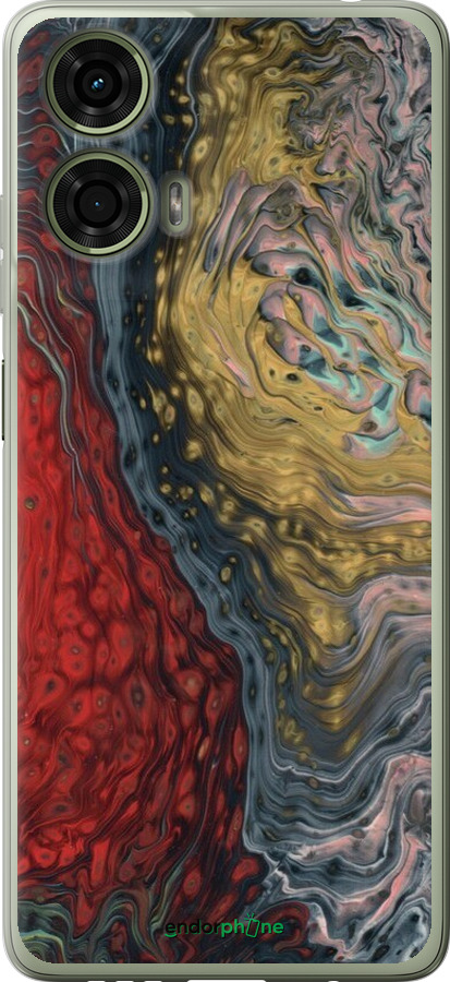 Силиконовый чехол С изображением абстрактной живописи для Motorola Moto G24 - 6530u-3659 изображение 