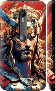 3D пластиковий матовий чехол Тор для Motorola Moto G3 - 6384m-318 изображение 