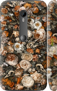 3D пластиковий матовий чехол У стилі бароко-похмурий для Motorola Moto G3 - 6404m-318 изображение 