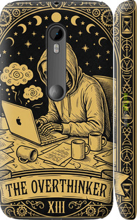 3D пластиковый матовый чехол The Overthinker для Motorola Moto G3 - 6774m-318 изображение 