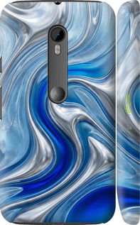 3D пластиковый матовый чехол Liquid Chrome для Motorola Moto G3 - 6781m-318 изображение 