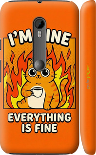 3D пластиковый матовый чехол 'Funny Cat' для Motorola Moto G3 изображение 5