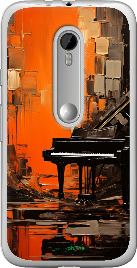 Силиконовый чехол Чехол для телефона Оранжевый Рояль для Motorola Moto G3 - 5937u-318 изображение 