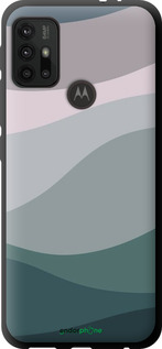 TPU чехол З фіолетовим та бірюзовим ретро-стилем та хвилями для Motorola Moto G10 - 6533b-2319 изображение 
