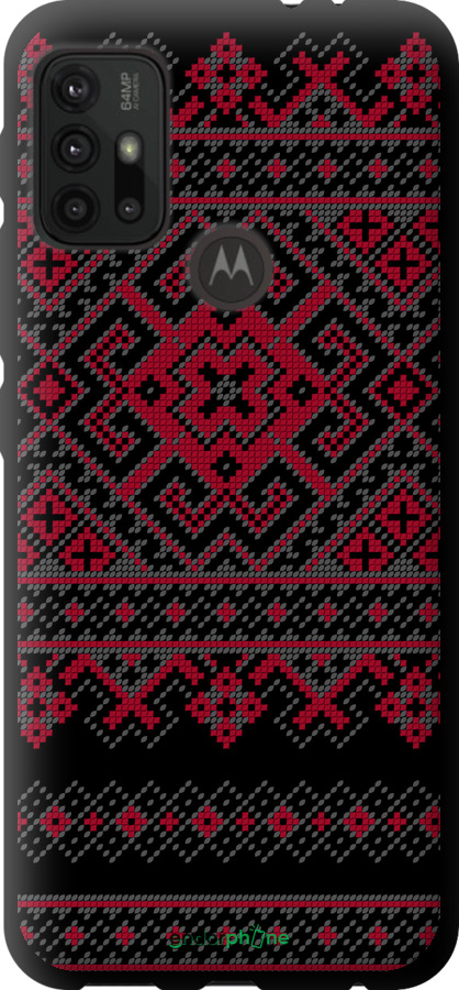 TPU чехол Вышиванка 52 для Motorola Moto G10 - 1763b-2319 изображение 