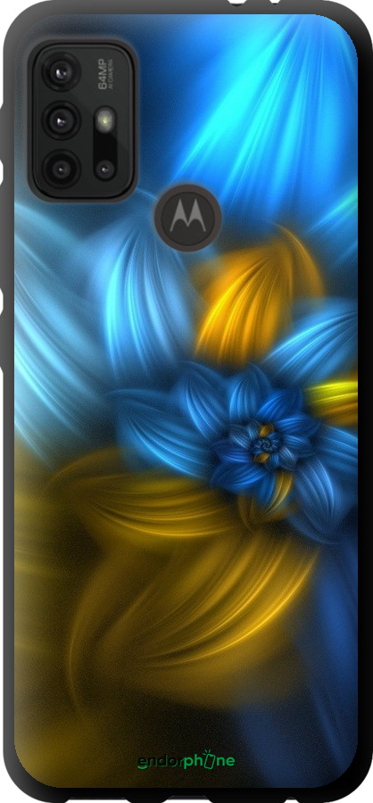 

TPU чорний чохол "Візерунок 46" для Motorola Moto G30, Синій