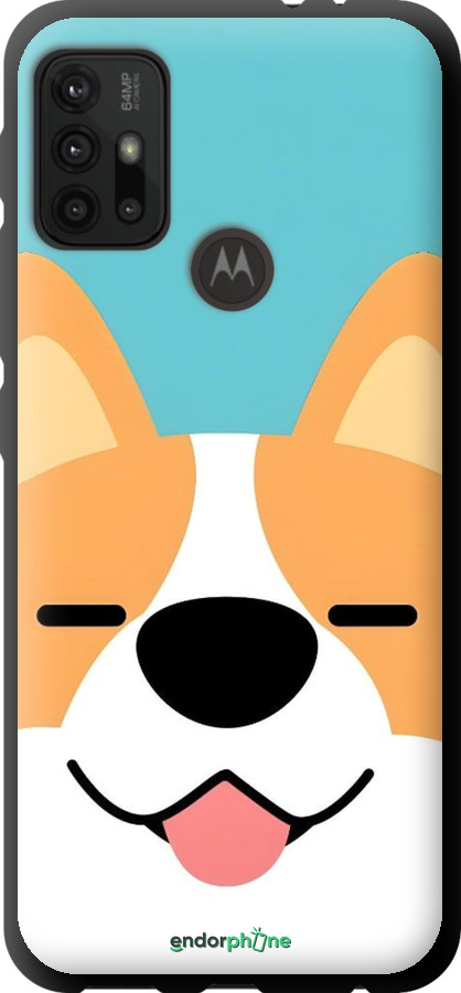 TPU чехол Корги для Motorola Moto G10 - 6280b-2319 изображение 