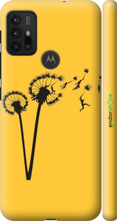 3D пластиковый матовый чехол Минимализм одуванчики для Motorola Moto G30 - 6449m-2320 изображение 