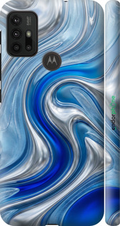 3D пластиковый матовый чехол Liquid Chrome для Motorola Moto G30 - 6781m-2320 изображение 