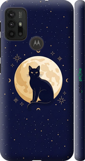 3D пластиковий матовий чехол Cute Cat Celestial/Witchy для Motorola Moto G20 - 6787m-2461 изображение 