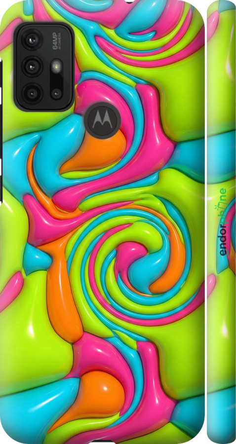3D пластиковый матовый чехол Y2K Jelly Dream для Motorola Moto G20 - 6780m-2461 изображение 