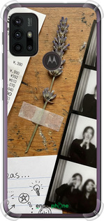 Силикон с усиленными углами чехол 'Aesthetic Scrapbook Collage' для Motorola Moto G10 изображение 10