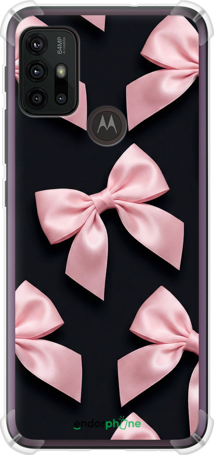 Силикон с усиленными углами чехол Coquette Ribbons Dark Coquette для Motorola Moto G10 - 6767sp-2319 изображение 