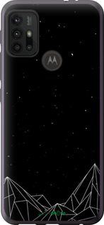 Силіконовий чехол Чорно білі абстрактні гори для Motorola Moto G30 - 6437u-2320 изображение 