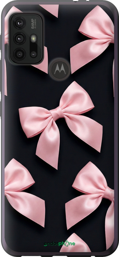 Силиконовый чехол Coquette Ribbons Dark Coquette для Motorola Moto G10 - 6767u-2319 изображение 