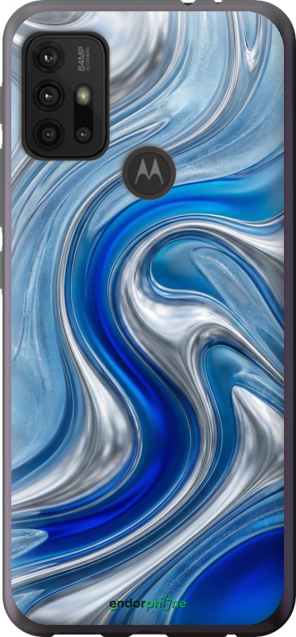 2D пластиковий чехол Liquid Chrome для Motorola Moto G10 - 6781t-2319 изображение 