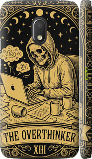 3D пластиковый матовый чехол The Overthinker для Motorola Moto G4 Play - 6774m-860 изображение 