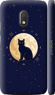 3D пластиковий матовий чехол Cute Cat Celestial/Witchy для Motorola Moto G4 Play - 6787m-860 изображение 