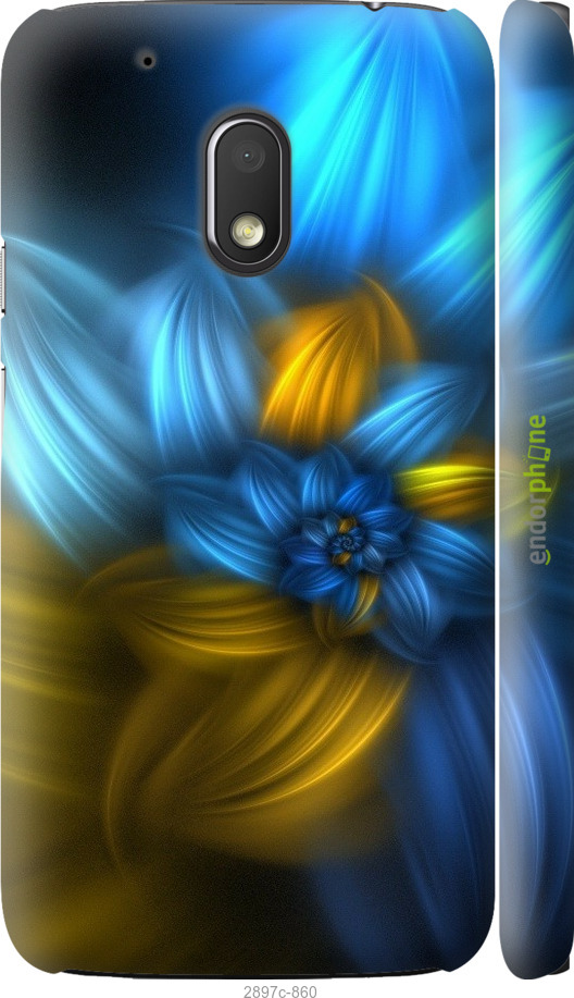 

3D пластиковий матовий чохол "Візерунок 46" для Motorola Moto G4 Play, Синій