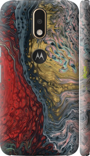 3D пластиковий матовий чехол Із зображенням абстрактного живопису для Motorola MOTO G4 PLUS - 6530m-953 изображение 