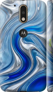 3D пластиковый матовый чехол Liquid Chrome для Motorola MOTO G4 PLUS - 6781m-953 изображение 
