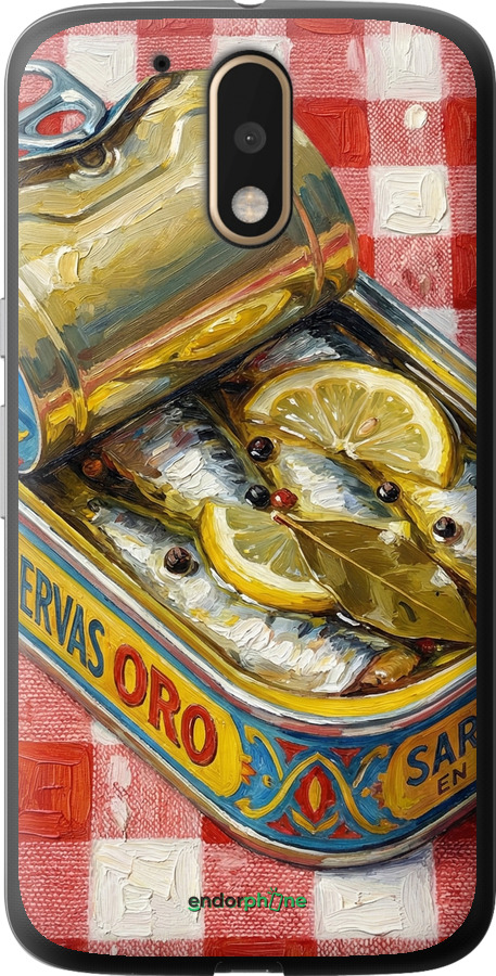 2D пластиковый чехол Vintage Sardine Tin Phone для Motorola MOTO G4 PLUS - 6772t-953 изображение 