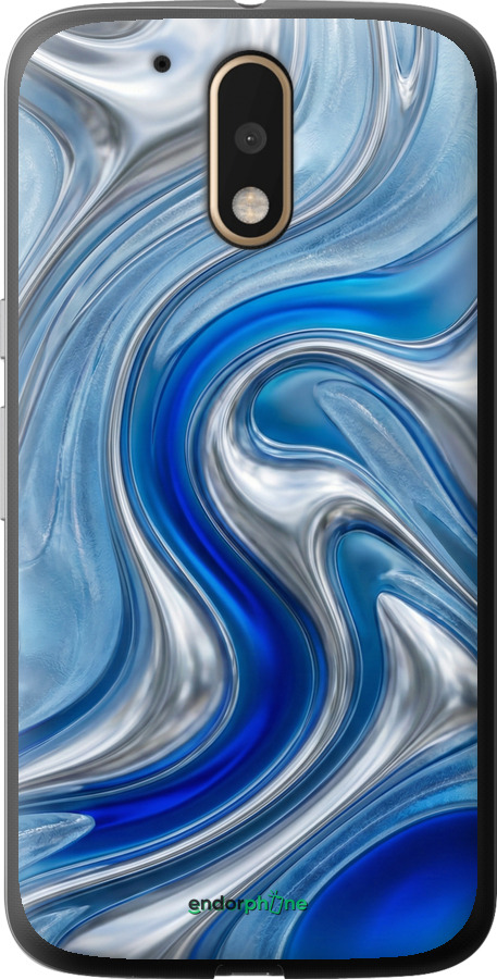 2D пластиковий чехол Liquid Chrome для Motorola MOTO G4 PLUS - 6781t-953 изображение 